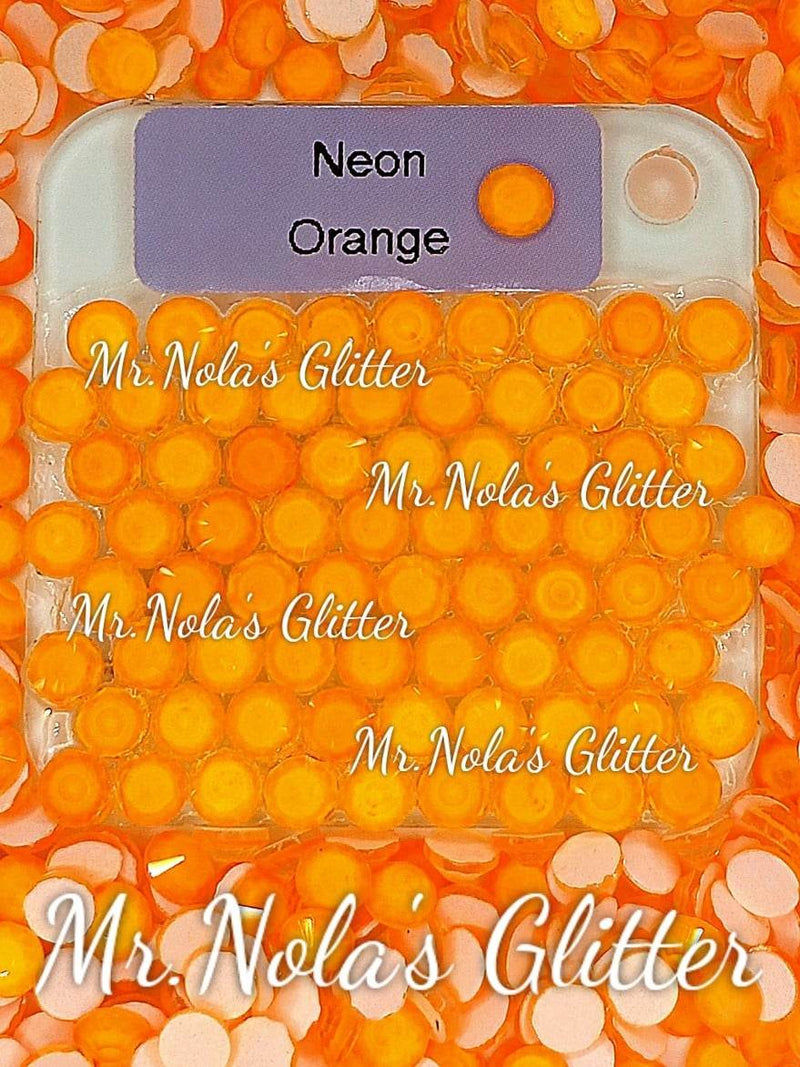 MNG Rocks Neon Orange Glass Rhinestone