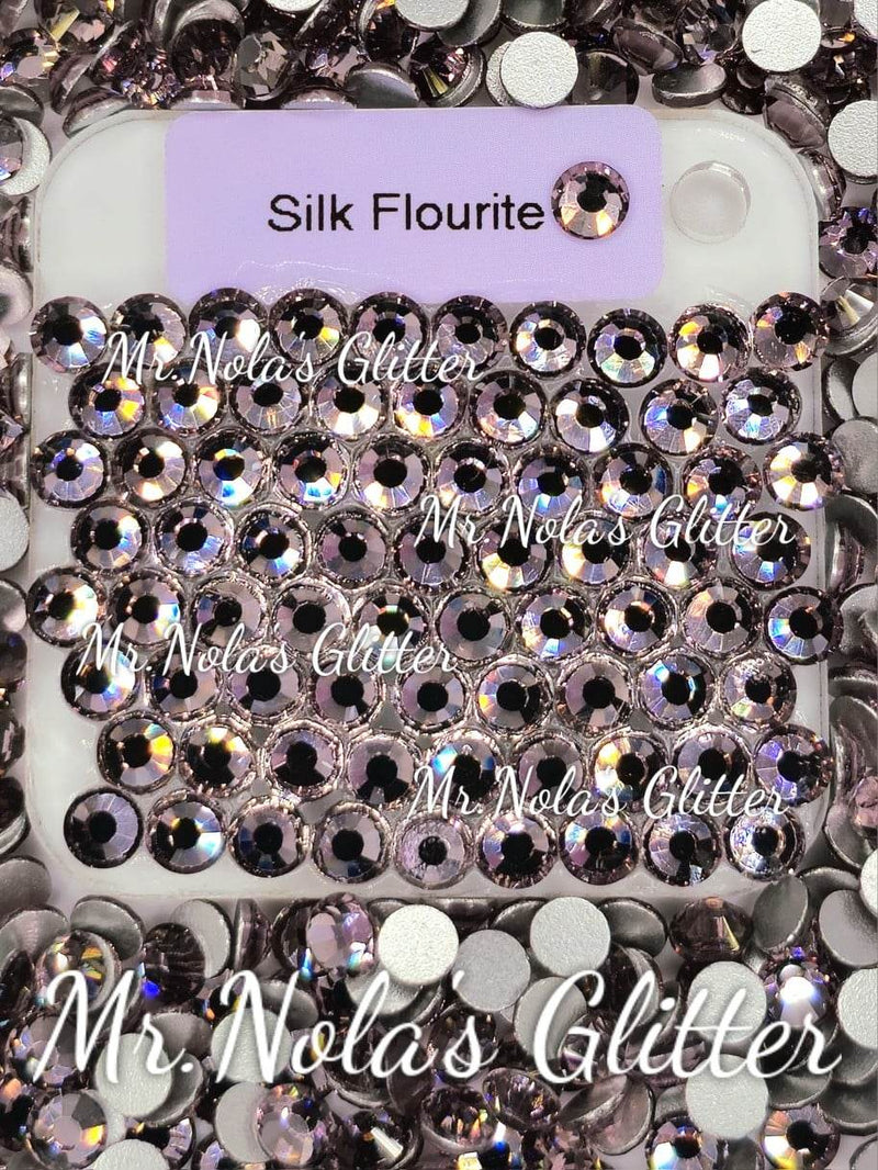MNG Rocks Silk Flourite Glass Rhinestones