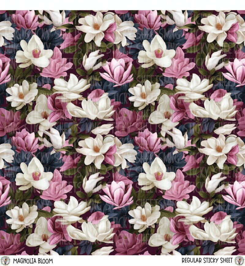 MNG Sticky Sheet Singles **Magnolia Blooms**