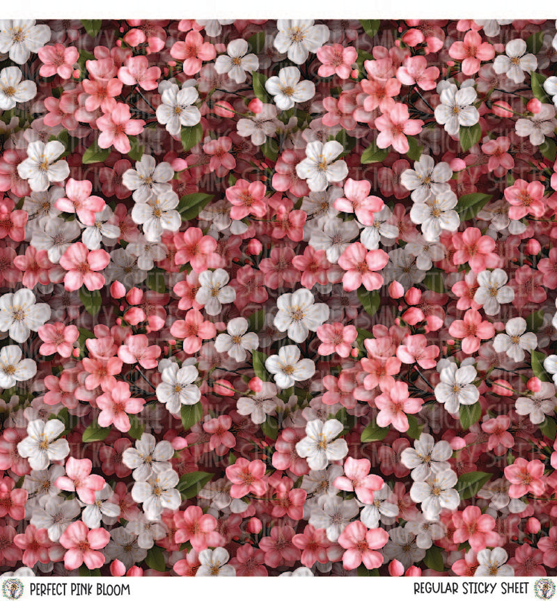 MNG Sticky Sheet Singles **Perfect Pink Blooms**
