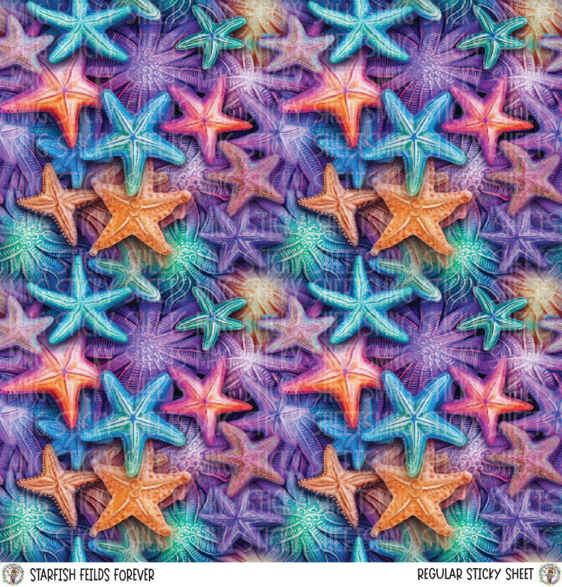 MNG Sticky Sheet Singles **Starfish Fields Forever**