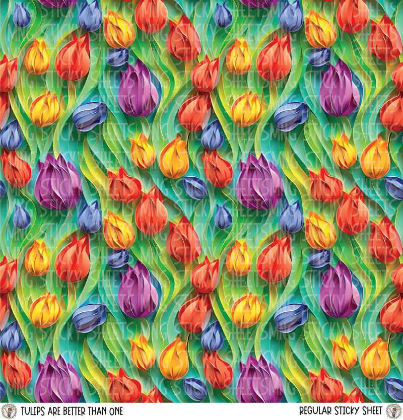 MNG Sticky Sheet Singles **Tulips are Better Than One**