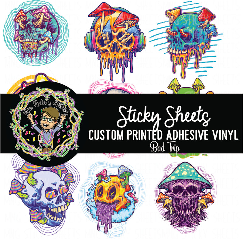 MNG Sticky Sheet Decals **Bad Trip**