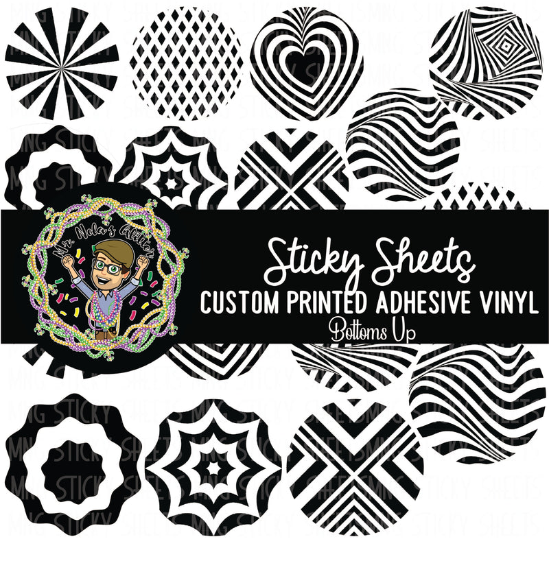 MNG Sticky Sheet Decals ** Bottoms Up**