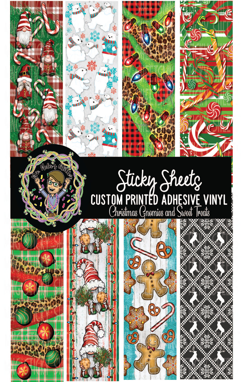 MNG Sticky Sheet Pen Wrap Sheets **Christmas Gnomes and Treats**