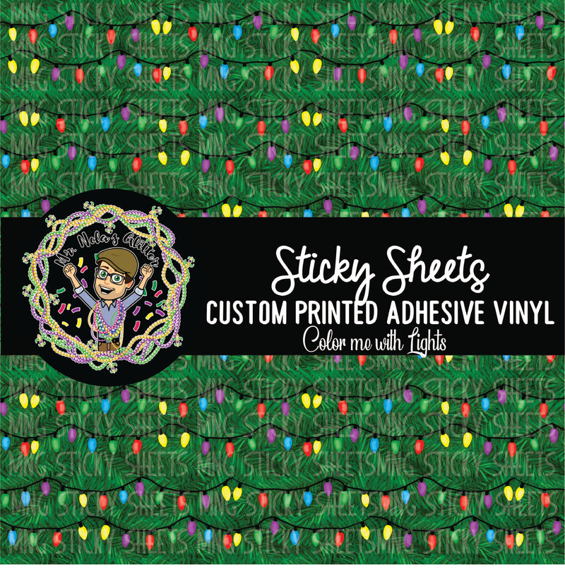 MNG Sticky Sheet Singles **Color Me with Lights**