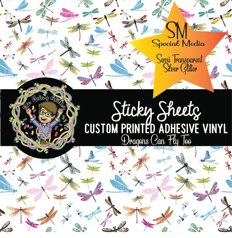 MNG Sticky Sheet Singles **Dragons CAN Fly-SM**