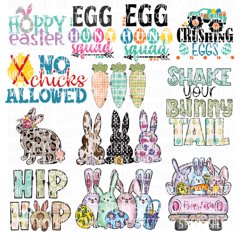MNG Sticky Sheet Decals **Easter Decal Sheet 1**