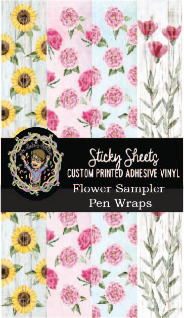 MNG Sticky Sheet Pen Wrap Sheets **Flower Sampler**