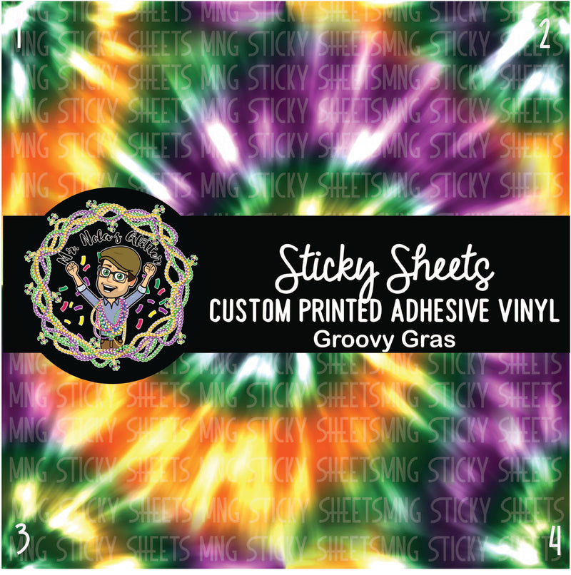 MNG Sticky Sheet Singles **Groovy Gras**