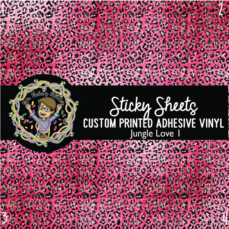 MNG Sticky Sheet Singles **Jungle Love 1 Pink*