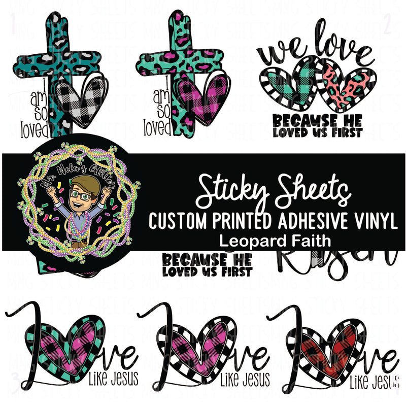 MNG Sticky Sheet Decals **Leopard Faith**