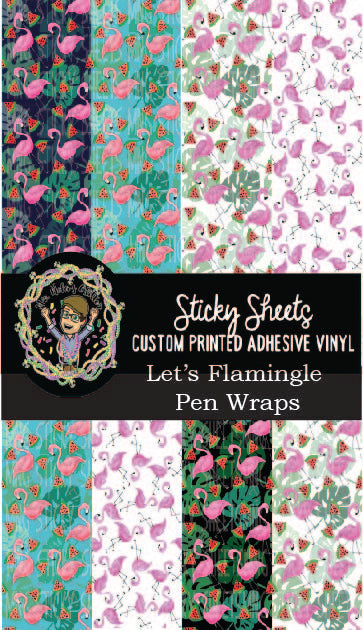 MNG Sticky Sheet Pen Wrap Sheets **Lets Flamingle**