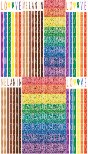 MNG Sticky Sheet Pen Wrap Sheets **Love In Color**