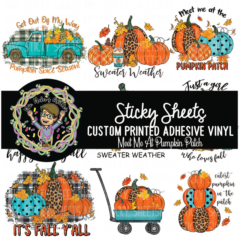 MNG Sticky Sheet Singles **Meet Me at The Pumpkin Patch**