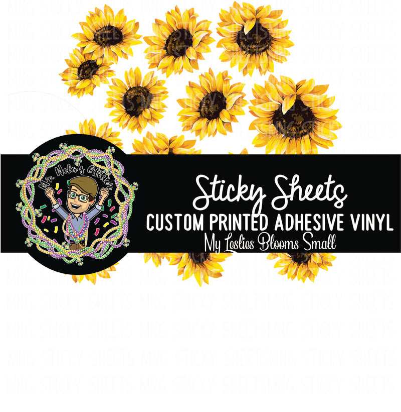 MNG Sticky Sheet Decals **BYOG- MyLeslies Blooms-Small**