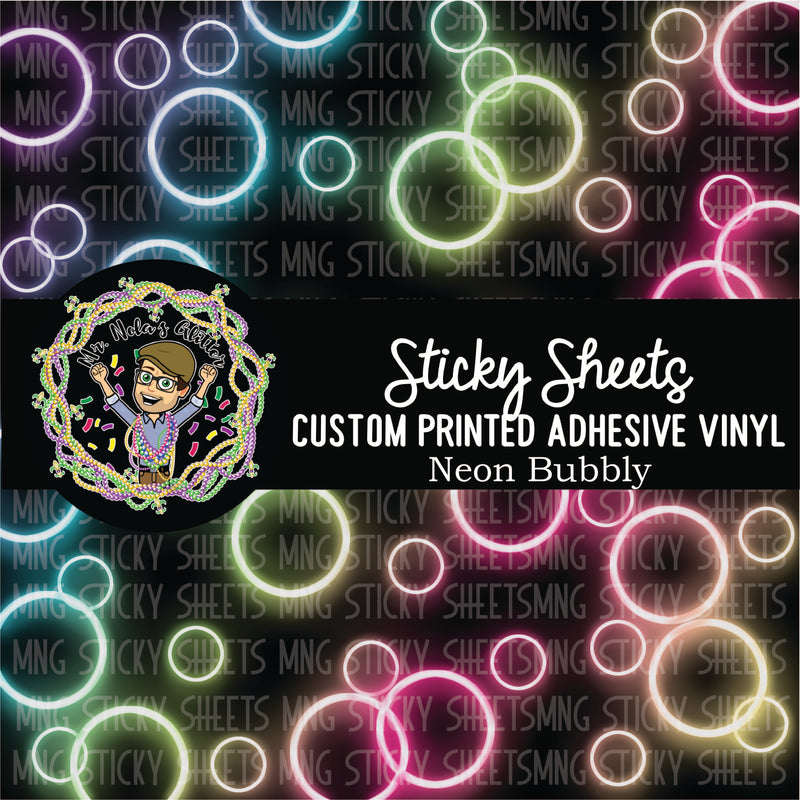 MNG Sticky Sheet Singles **Neon Bubbly**