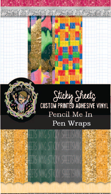 MNG Sticky Sheet Pen Wrap Sheets **Pencil Me In**