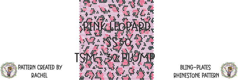 MNG Bling-Plates Rhinestone Patterns **Pink Leopard** SS20