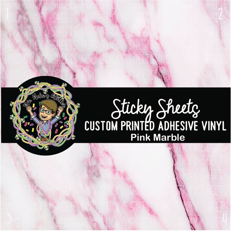 MNG Sticky Sheet Singles **Pink Marble**