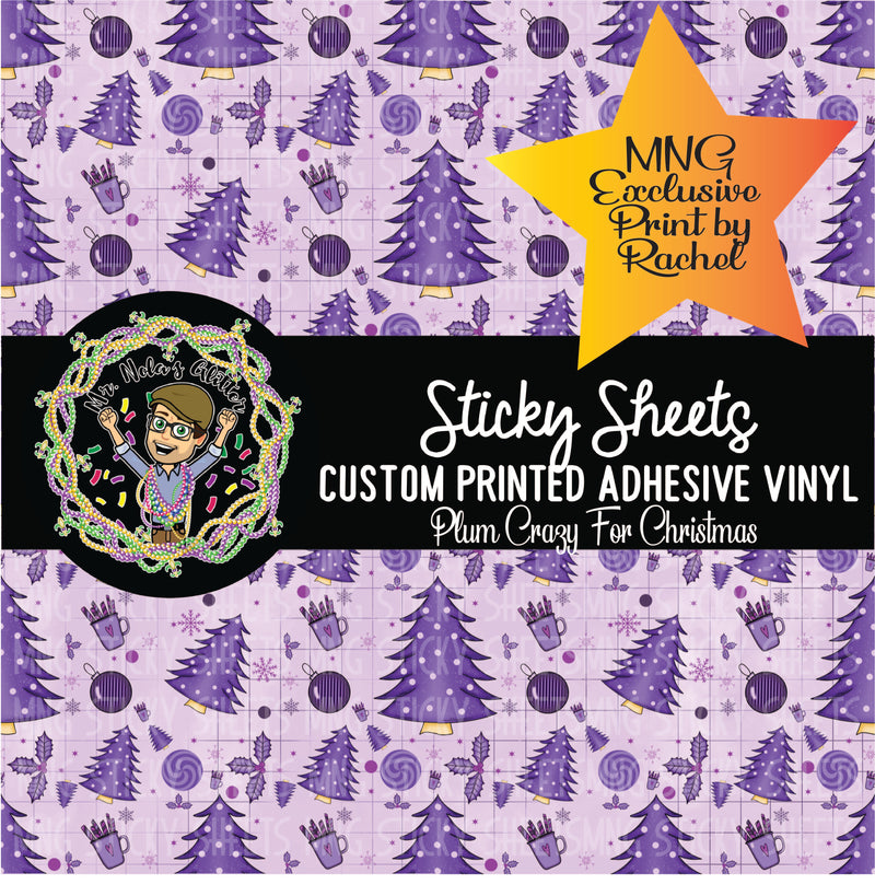 MNG Sticky Sheet Singles **Plum Crazy For Christmas**