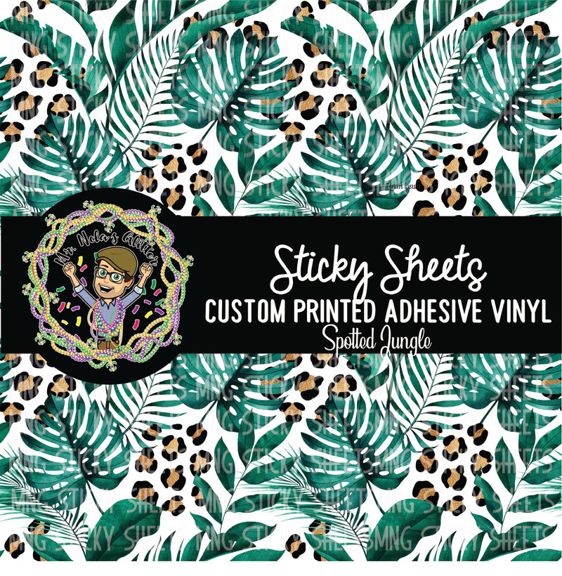 MNG Sticky Sheet Singles **Spotted Jungle**
