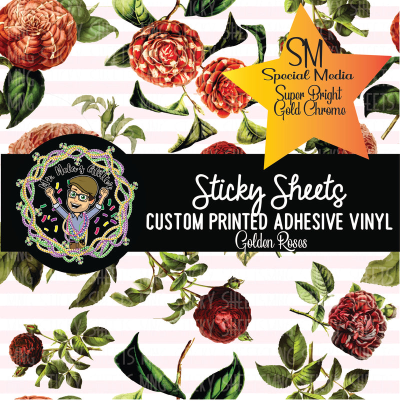 MNG Sticky Sheet Singles **Golden Roses SM*