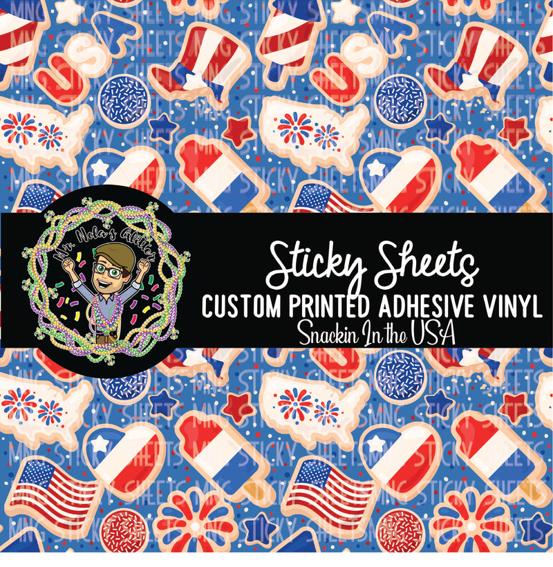 MNG Sticky Sheet Singles **Snackin' In The USA**