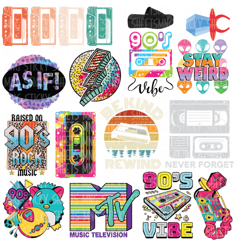 MNG Sticky Sheet Decals **Stay Weird Muse 2 Decal Sheet 2**