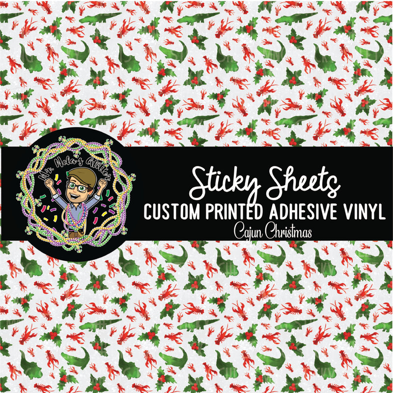 MNG Sticky Sheet Singles **Cajun Christmas**