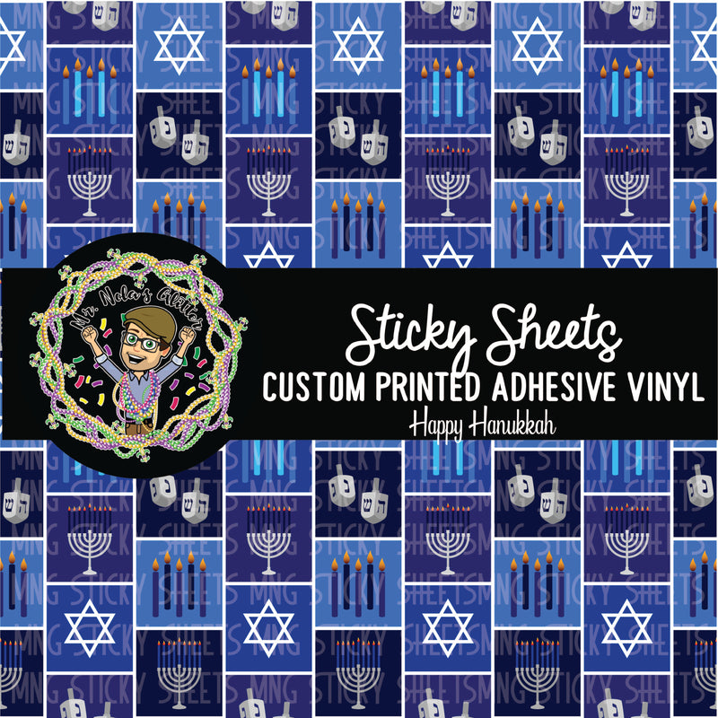 MNG Sticky Sheet Singles **Happy Hanukkah**