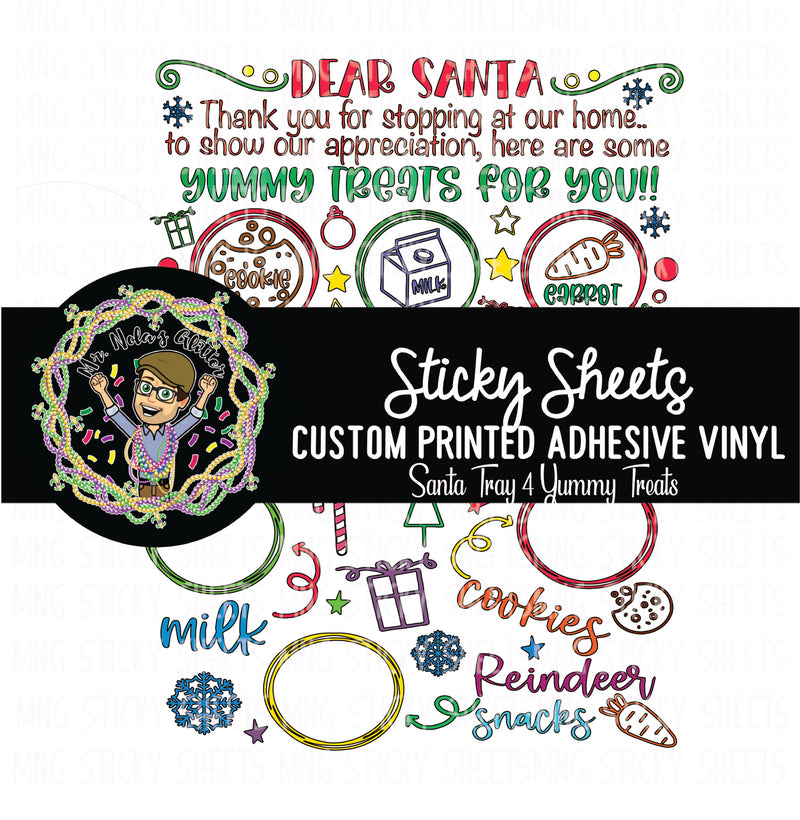 MNG Sticky Sheet Project Sheets **Santa Tray 4 Yummy Treats**