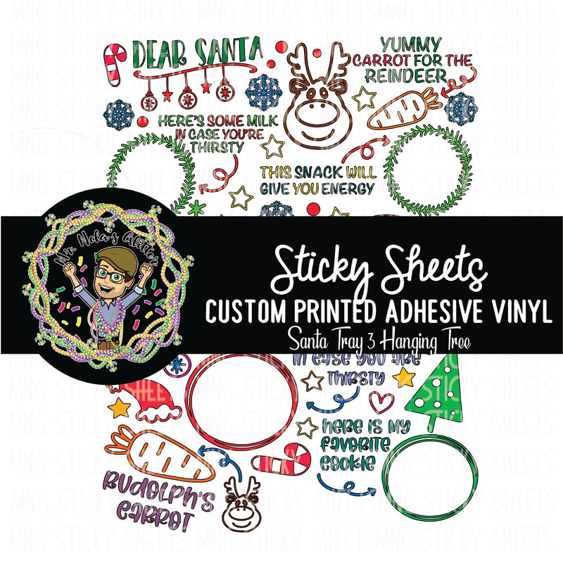 MNG Sticky Sheet Project Sheets **Santa Tray 2 Hanging Ornaments**