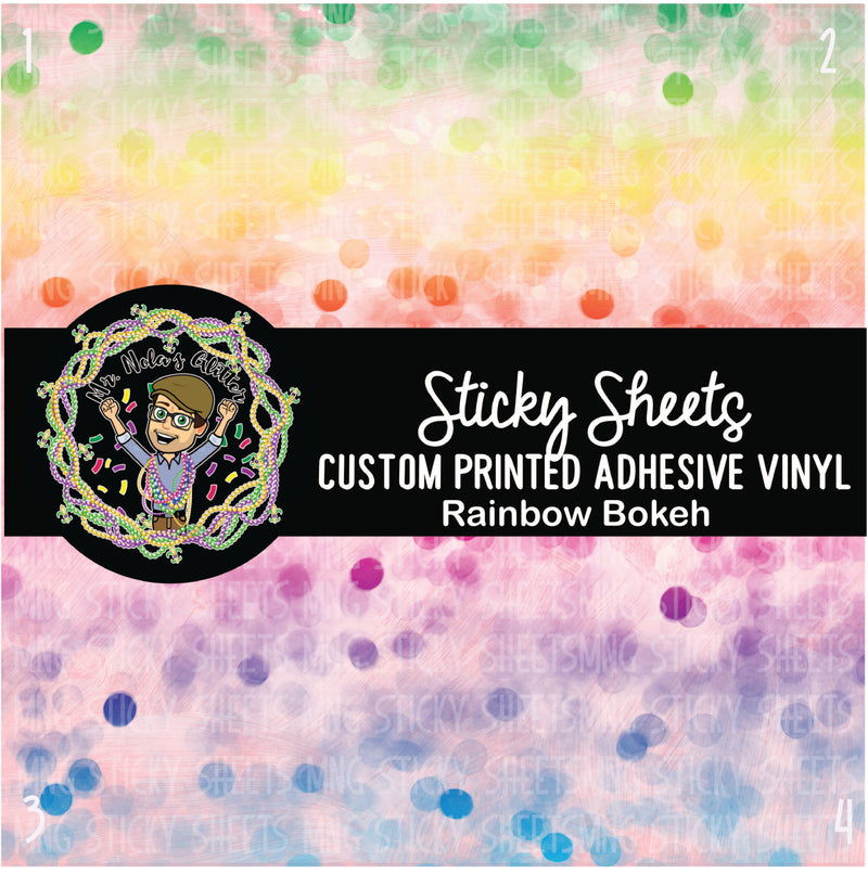 MNG Sticky Sheet Singles **Rainbow Bokeh**