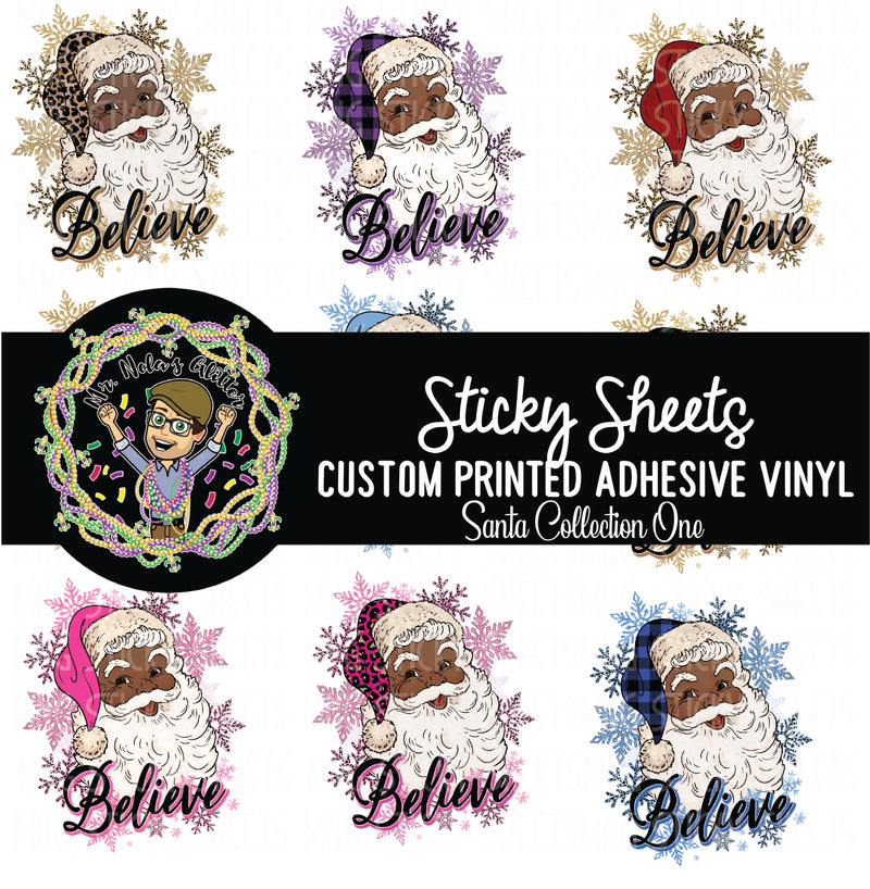 MNG Sticky Sheet Decals **Santa Collection 1**