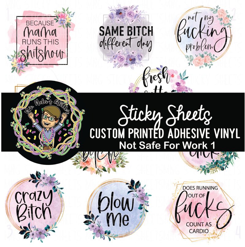 MNG Sticky Sheet Decals **Not Safe For Work 1**