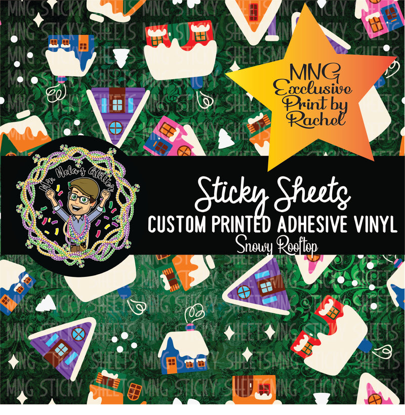 MNG Sticky Sheet Singles **Snowy Rooftop**