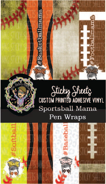 MNG Sticky Sheet Pen Wrap Sheets **Sportsball Mama**