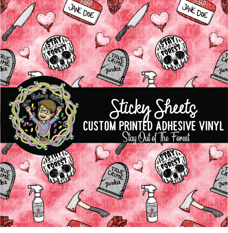 MNG Sticky Sheet Singles **Stay Out Of The Forest**