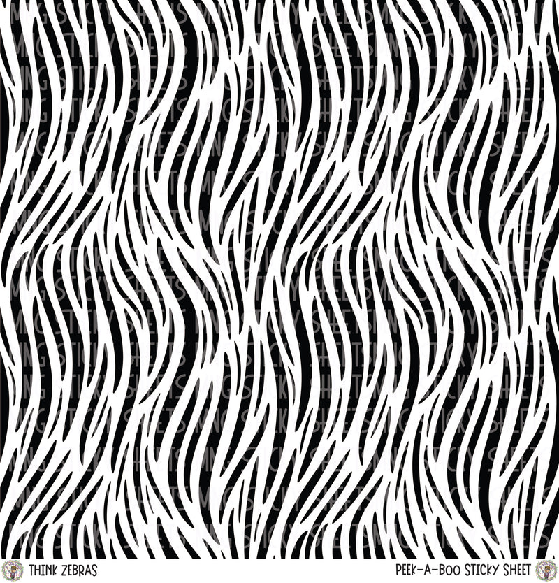 MNG Sticky Sheet Singles **Think Zebras **