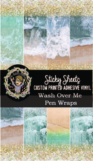 MNG Sticky Sheet Pen Wrap Sheets **Wash Over Me**