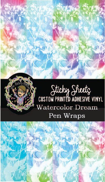 MNG Sticky Sheet Pen Wrap Sheets **Watercolor Dream**
