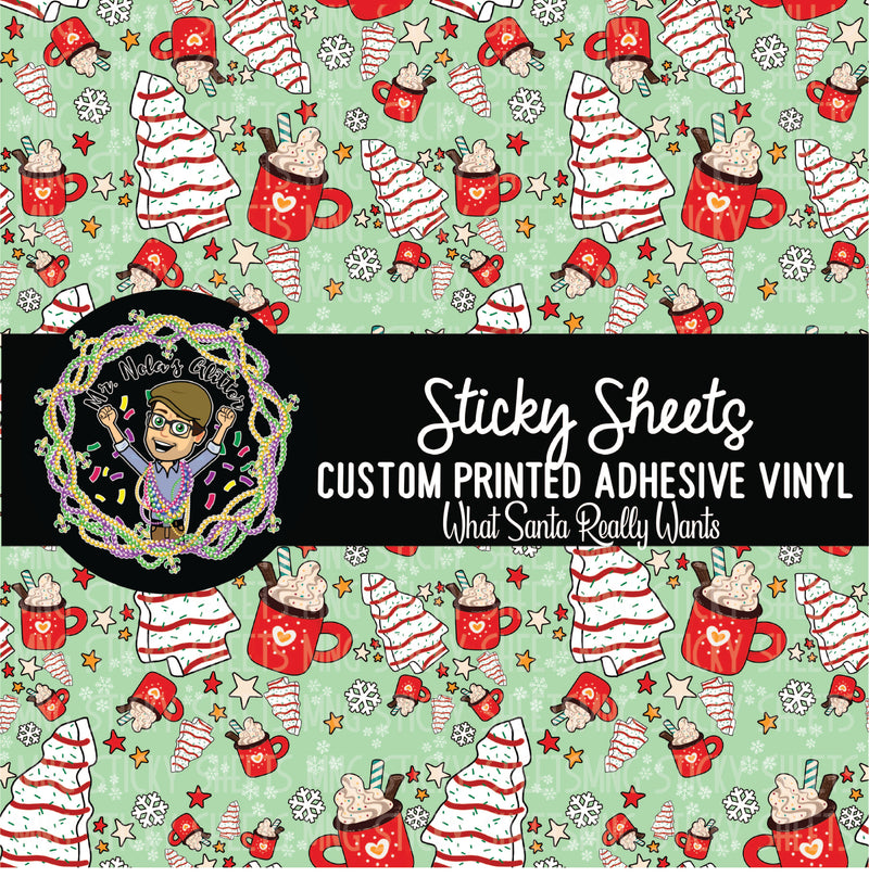 MNG Sticky Sheet Singles **What Santa Really Wants**