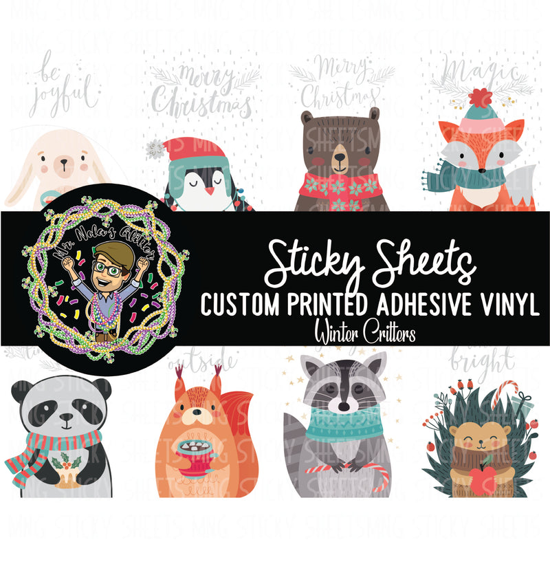 MNG Sticky Sheet Decals **Winter Critters**