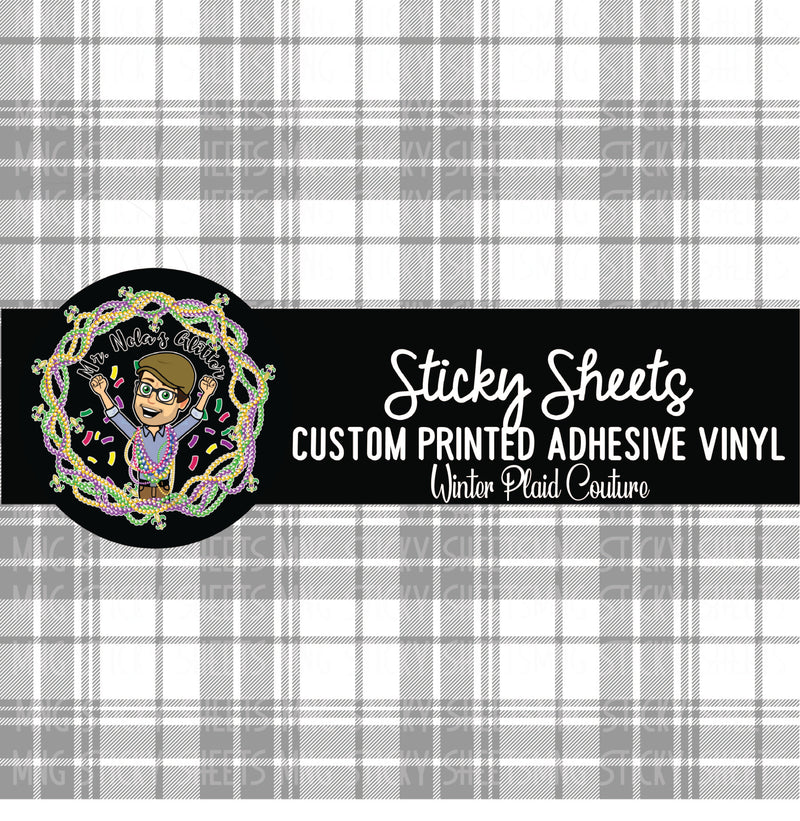MNG Sticky Sheet Singles **Winter Plaid Couture**