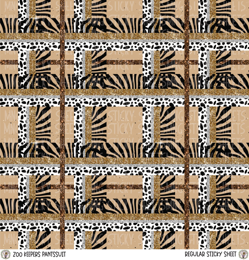 MNG Sticky Sheet Singles **Zoo Keepers Pantsuit**