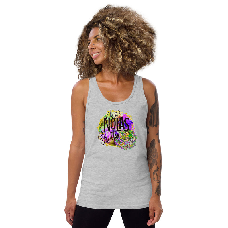MNG Mr. Nola with Jester Hat Unisex Tank Top